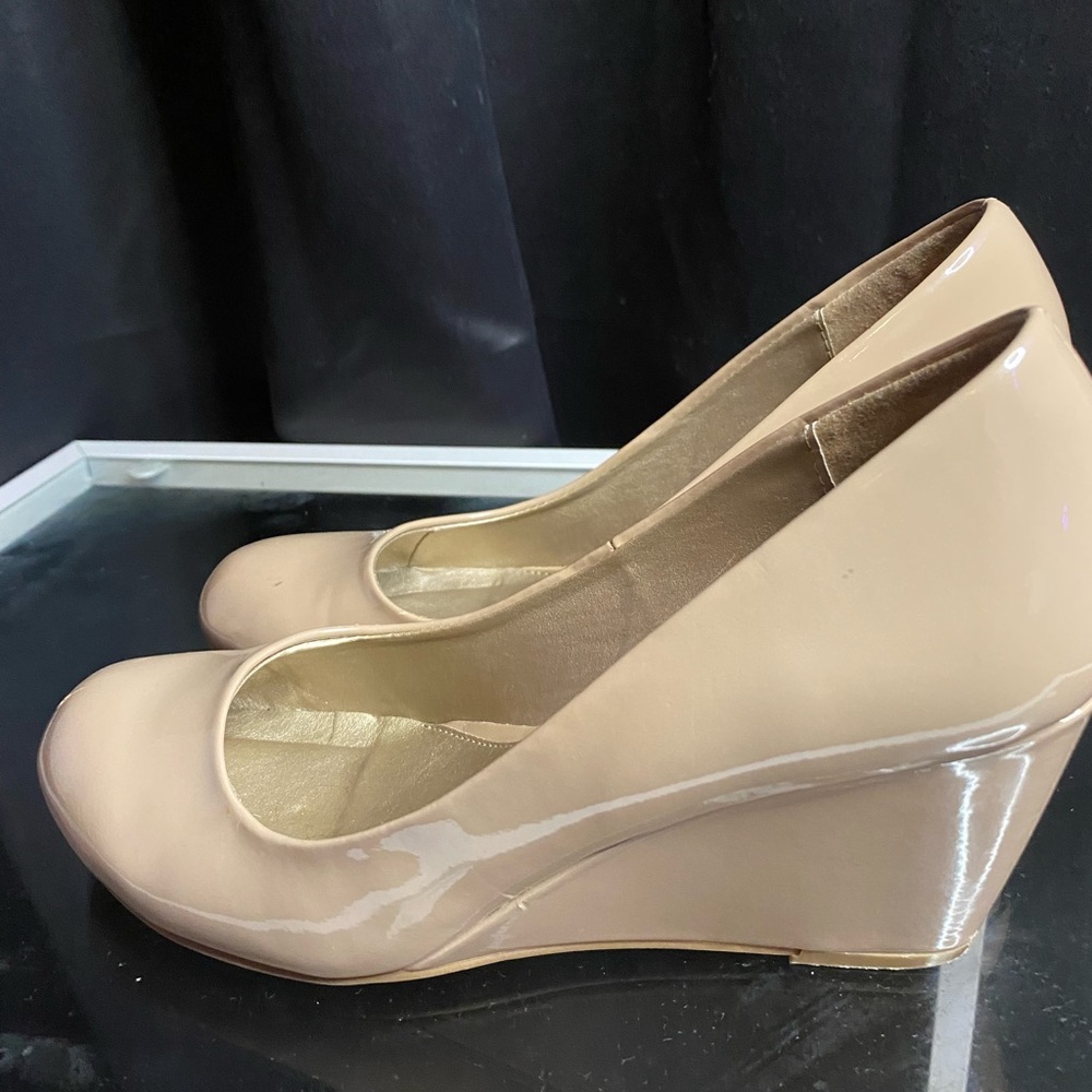 Nude Wedged Heels